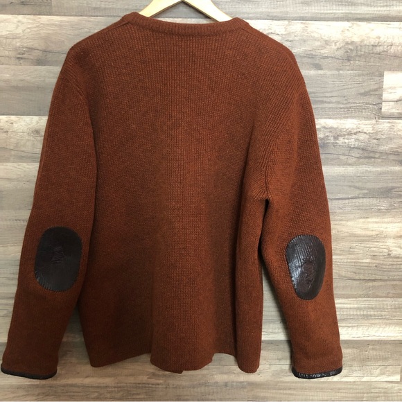 Vintage Austrian Wool Knit Cardigan Sweater Jacket Large - Picture 7 of 7